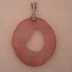 Rose quartz pendant